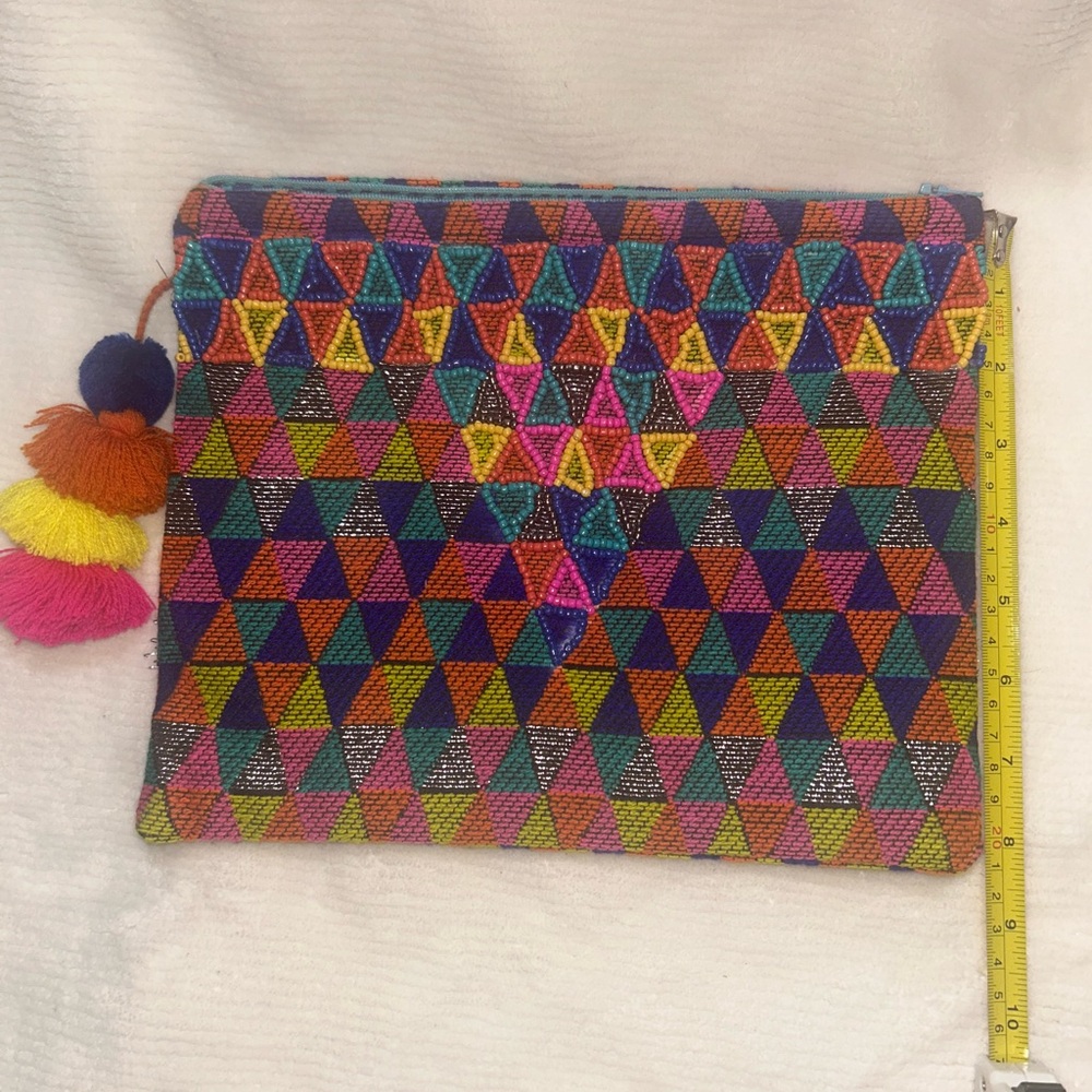 Colorful Geometric Pattern Clutch - Picture 4 of 5